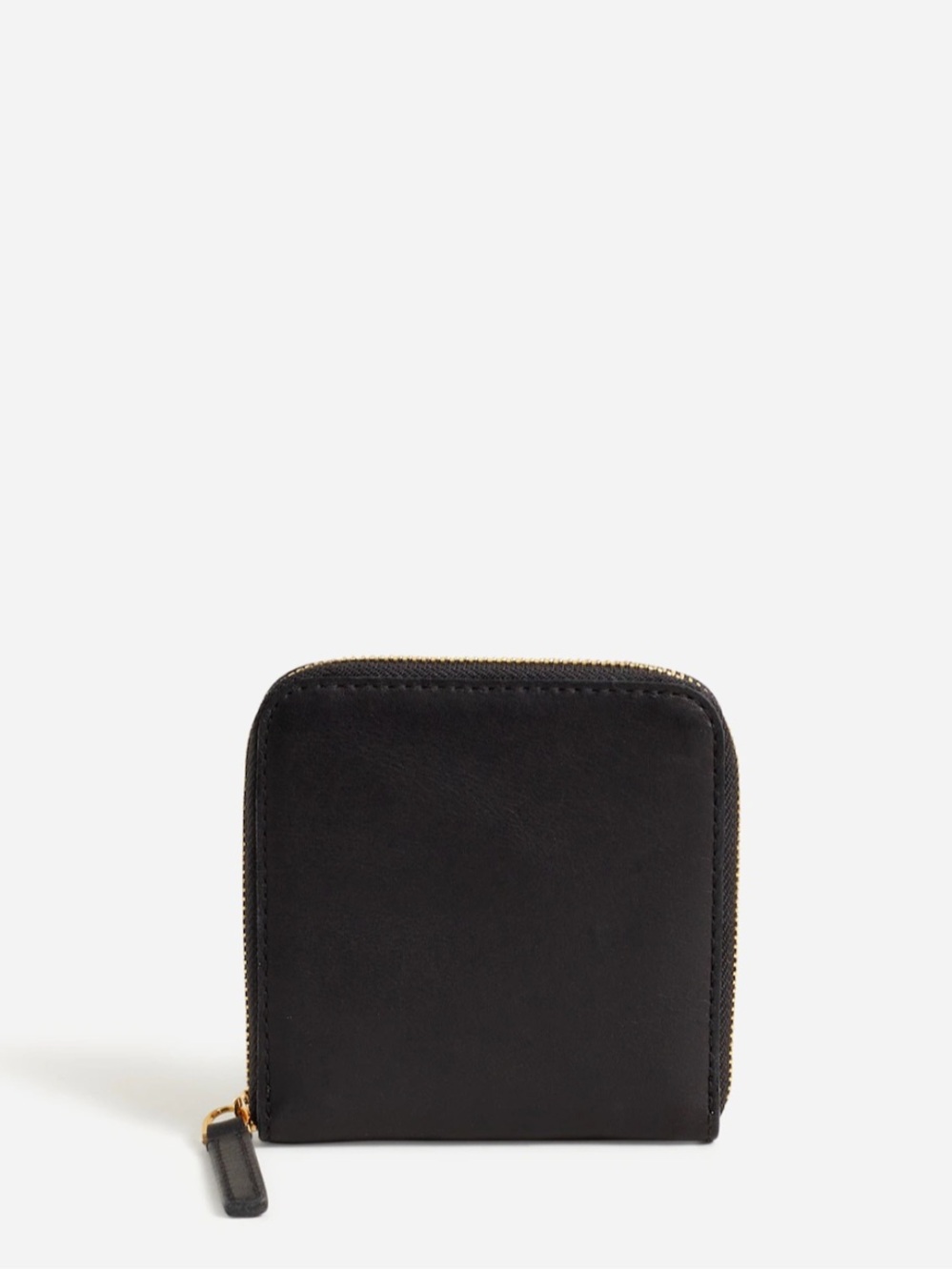 Madewell The Essential Zip Wallet Black Leather